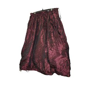 Vintage Alex Evenings Skirt Size 10 ZIPPER Plum Long Tutu Made in U.S.A
